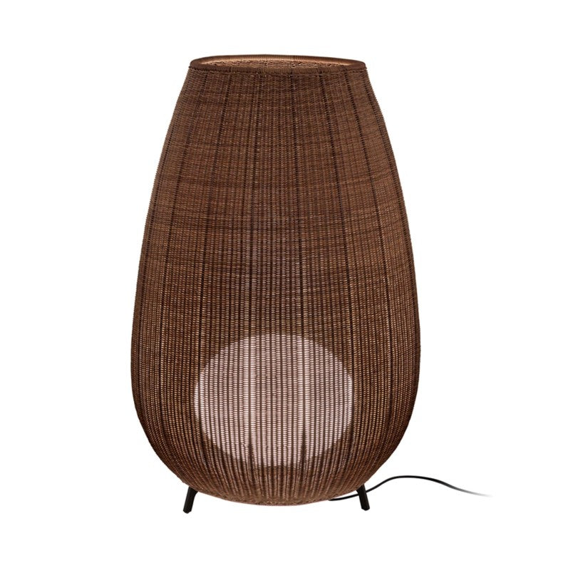 Large Outdoor handmade rattan floor lamp