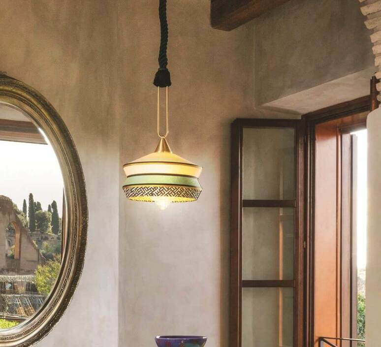 Rustic, contemporary Boho style lighting 