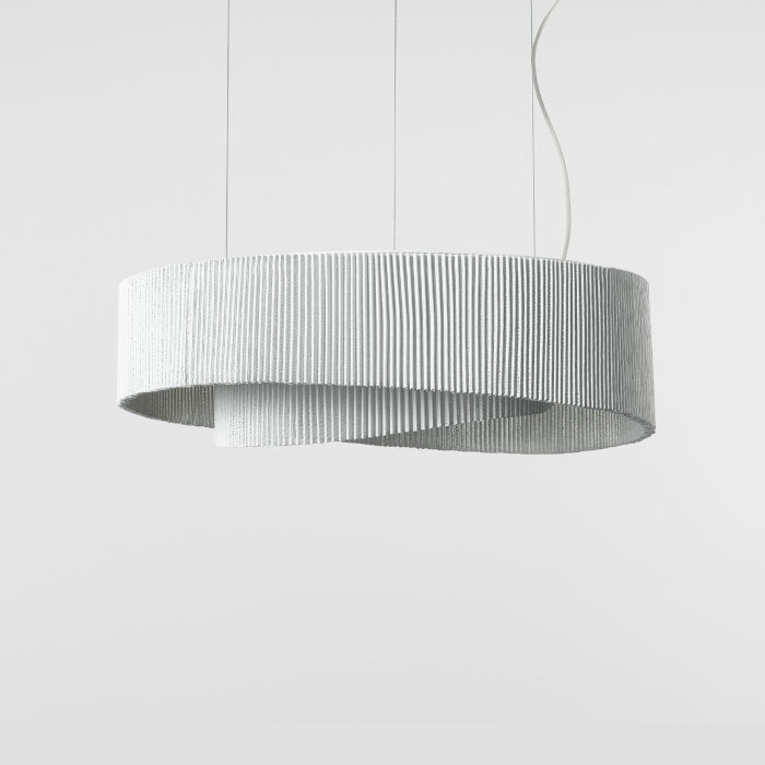 Elegant Anel Pendant Lamp with circular handcrafted design and soft diffused lighting, created by A Emotional Light.