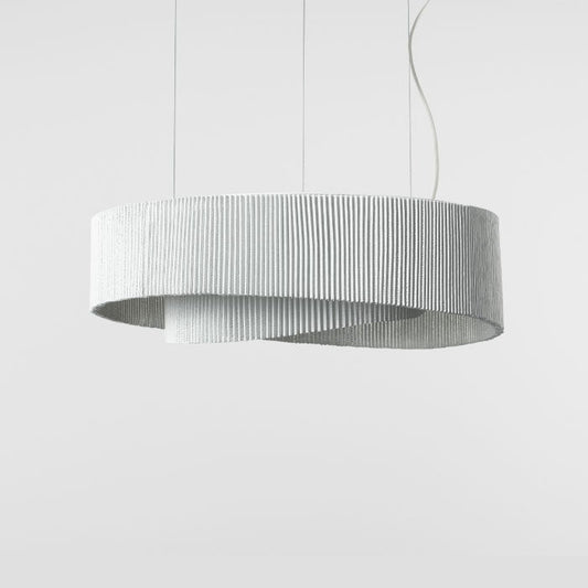 Elegant Anel Pendant Lamp with circular handcrafted design and soft diffused lighting, created by A Emotional Light.