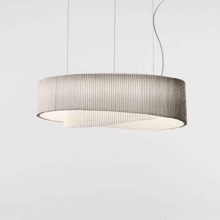 Elegant Anel Pendant Lamp with circular handcrafted design and soft diffused lighting, created by A Emotional Light.
