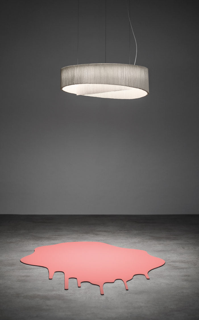 Elegant Anel Pendant Lamp with circular handcrafted design and soft diffused lighting, created by A Emotional Light.