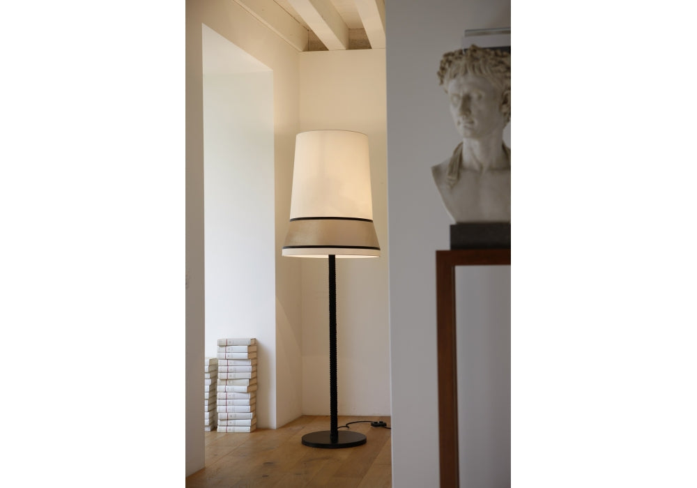 Modern white Fabric floor lamp