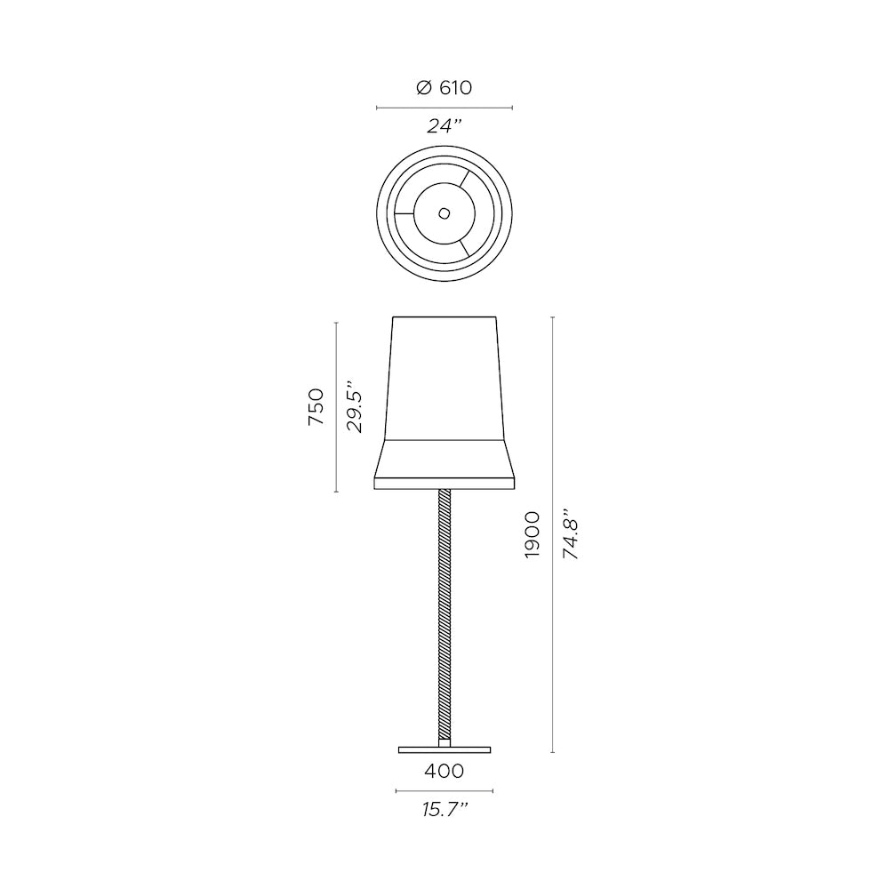 Audrey Floor Lamp by Contardi