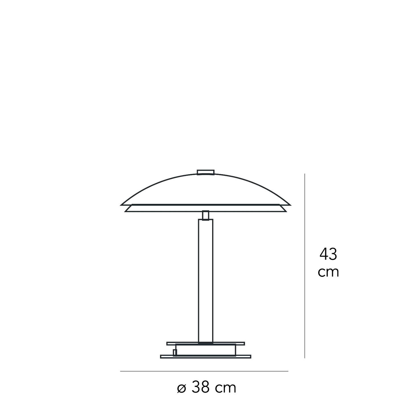 Bis - Tris Table Lamp by Fontana Arte