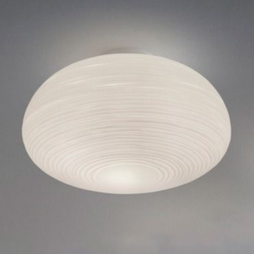 White glass ceiling light