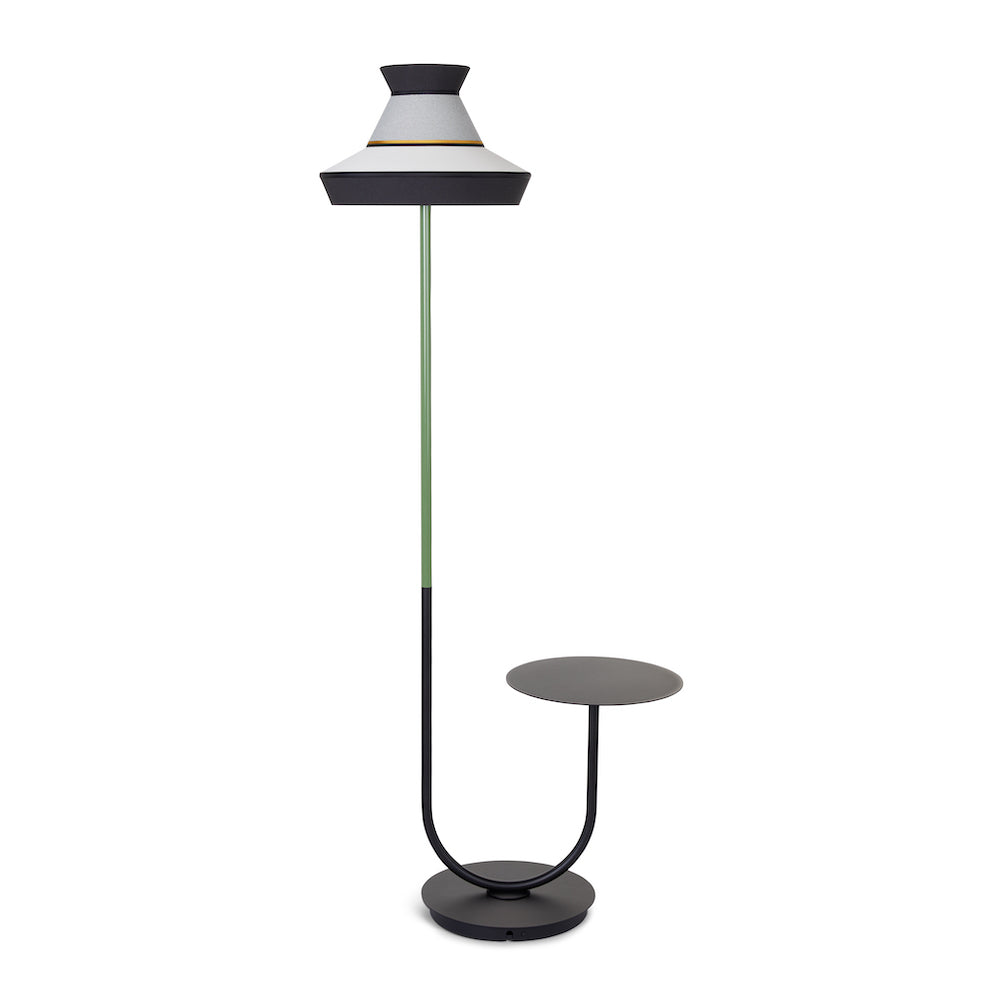 Calypso outdoor floor lamp by Contardi, luxury designer outdoor lighting with decorative shade, elegant ambient light for patios and terraces