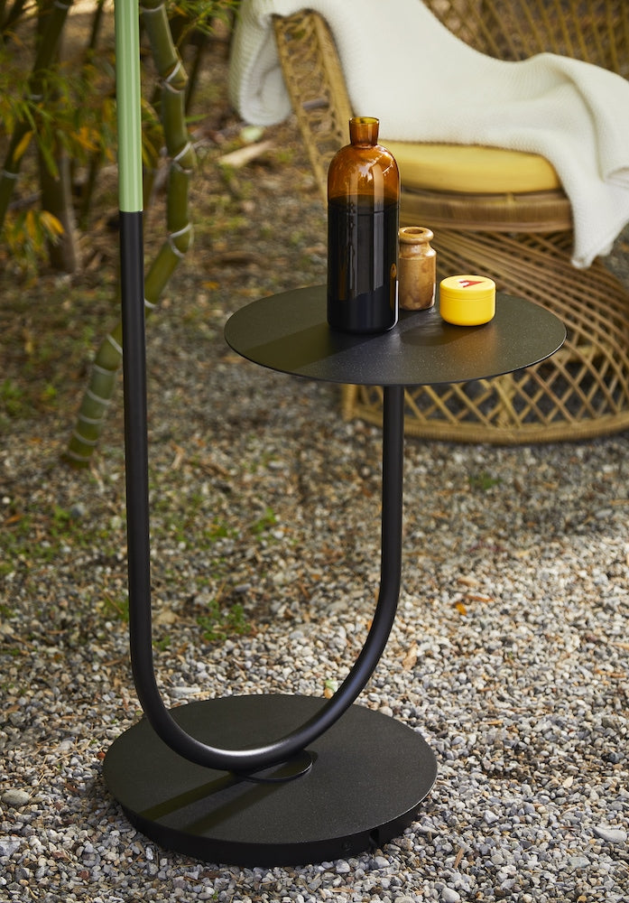 Calypso outdoor floor lamp by Contardi, luxury designer outdoor lighting with decorative shade, elegant ambient light for patios and terraces