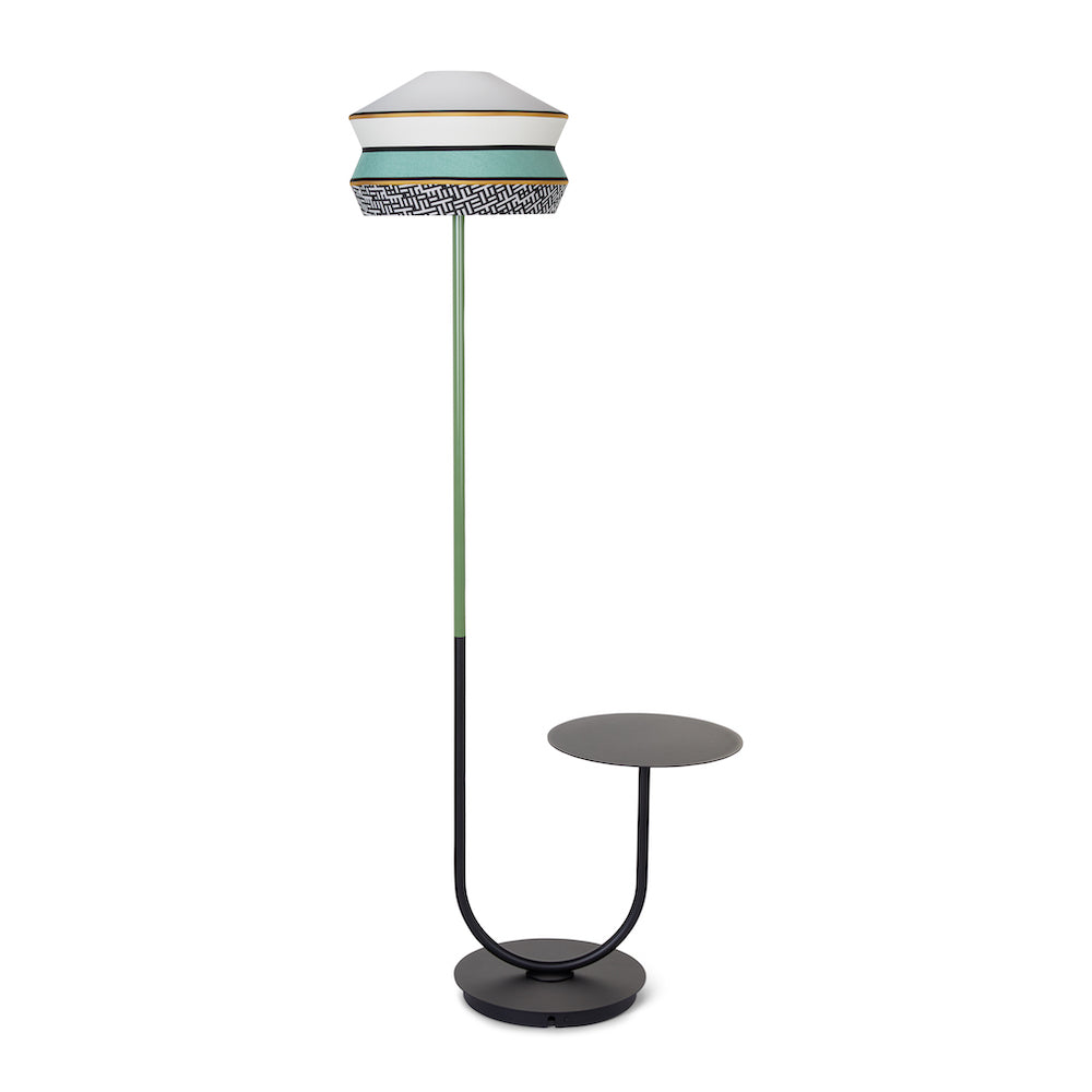 Calypso outdoor floor lamp by Contardi, luxury designer outdoor lighting with decorative shade, elegant ambient light for patios and terraces