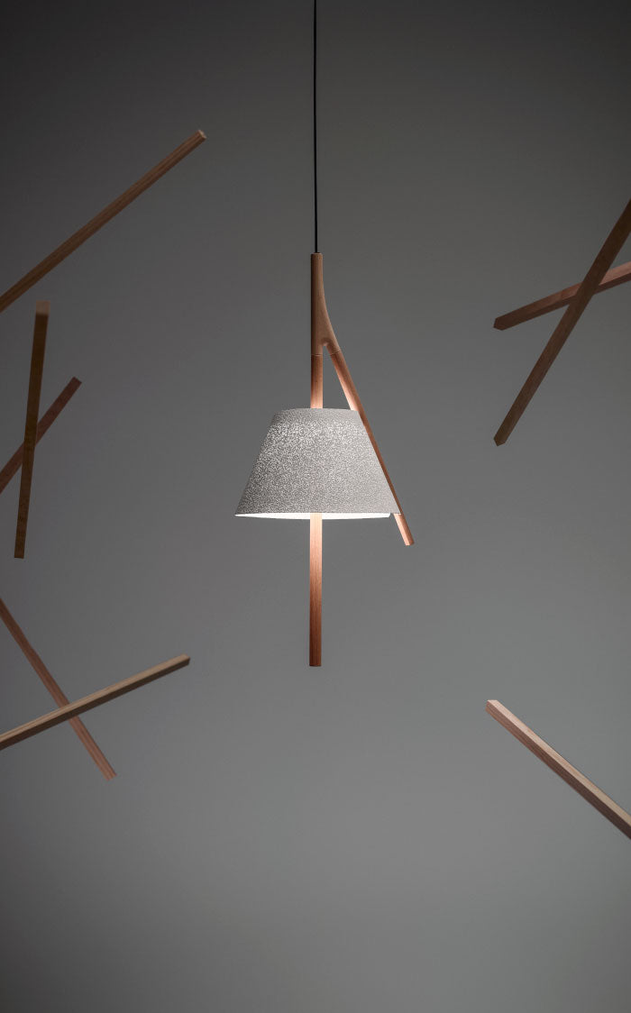 Cambo Pendant Lamp by A Emotional Light featuring a sculptural, artisanal design with warm ambient illumination for modern interiors.