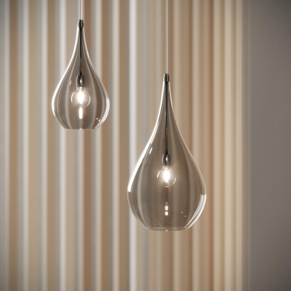 Contemporary wall lamp—LACRIMA© by Cangini & Tucci with refined teardrop silhouette.
