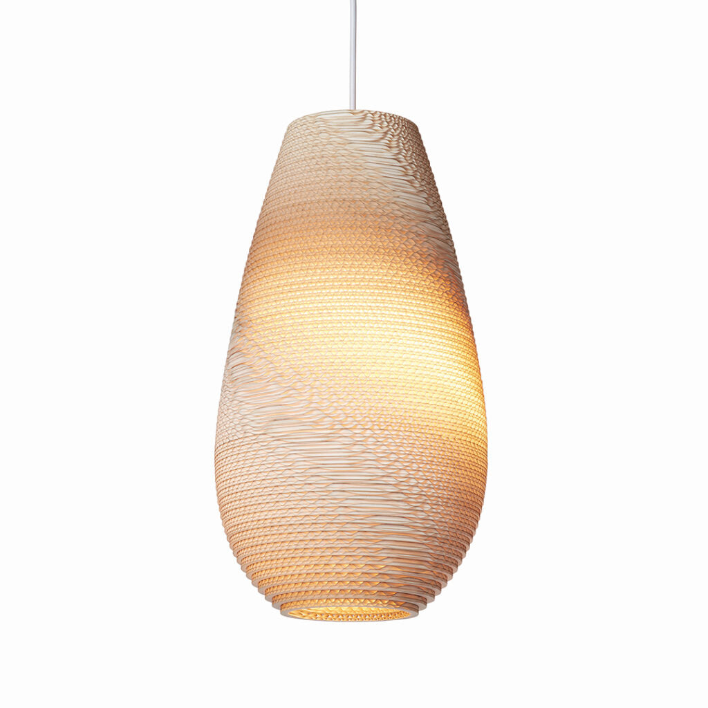 Blonde recycled Sustainable Pendant Light by Scraplight