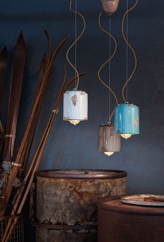 Vintage lights, retro lights, distressed lights, colourful hanging lights, kids room lights, buy lights, buy lamps, shop italian lights online, india lights, designer lights, deco lights online