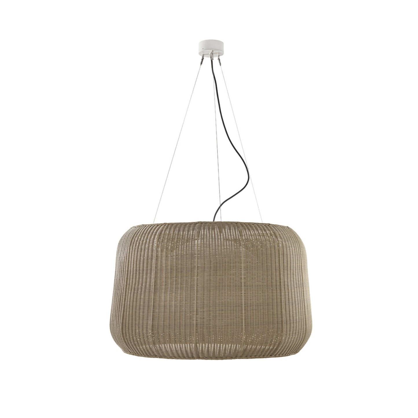 Large rattan ceiling light 