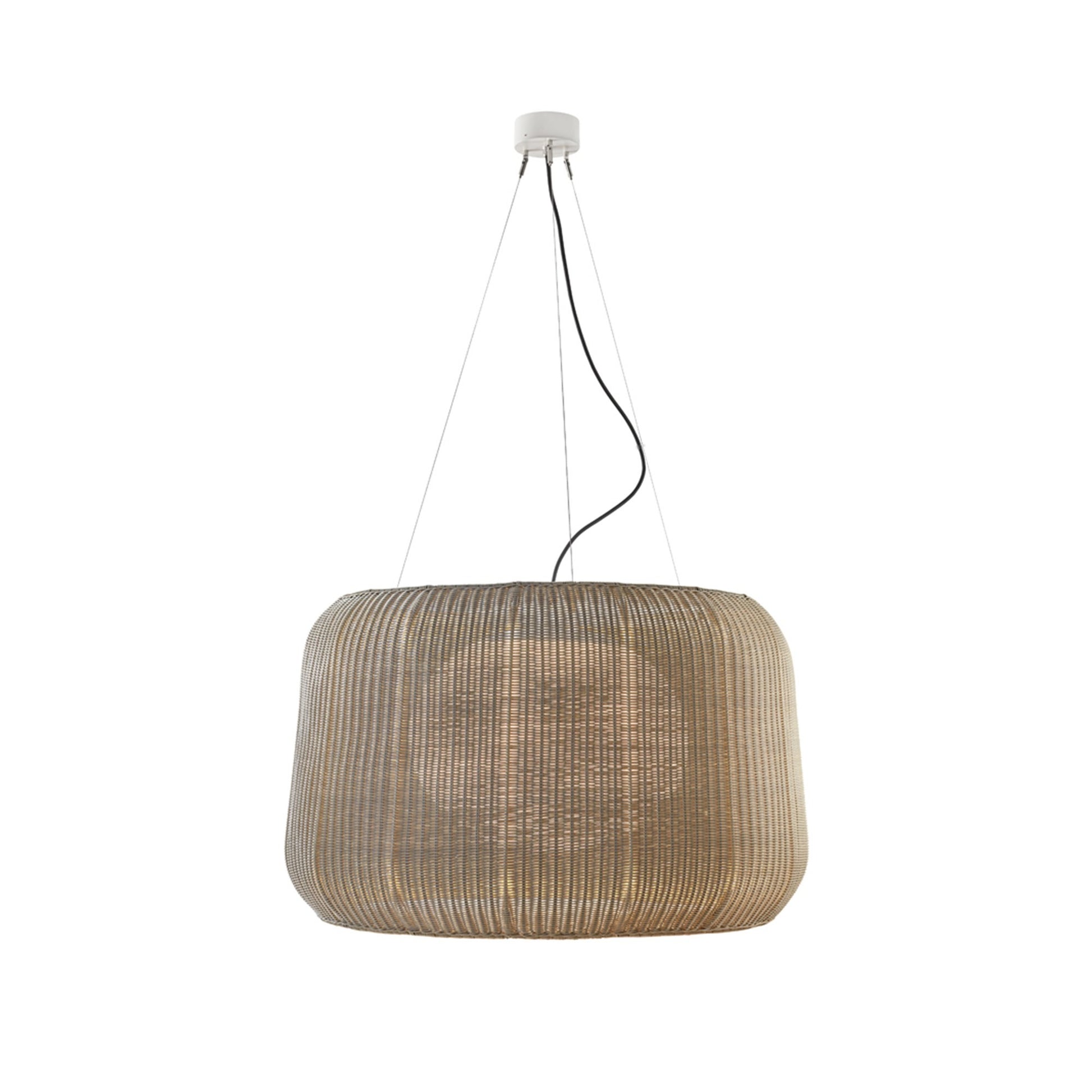 Large rattan ceiling light 