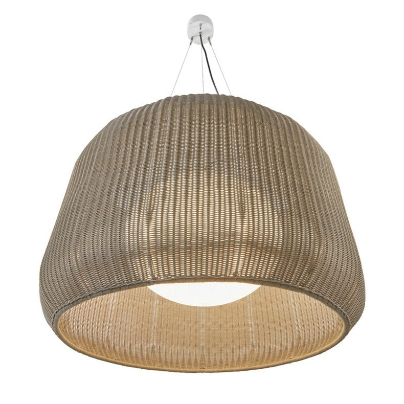 Large rattan pendant light 