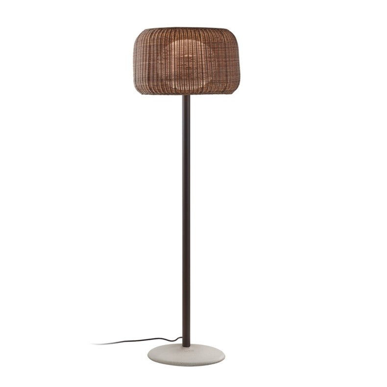 Outdoor rattan floor lamp 