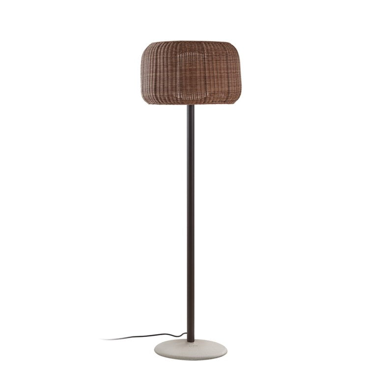 Outdoor rattan floor lamp 