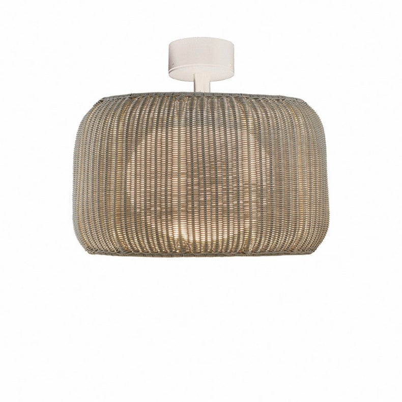 Wicker outdoor ceiling light