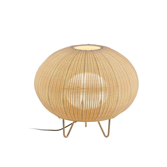 Off white beige light rattan outdoor table lamp, Off white beige light rattan table lamp outdoor