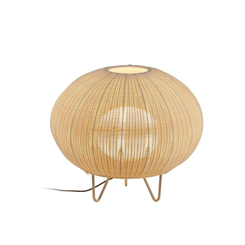 Off white beige light rattan outdoor table lamp, Off white beige light rattan table lamp outdoor