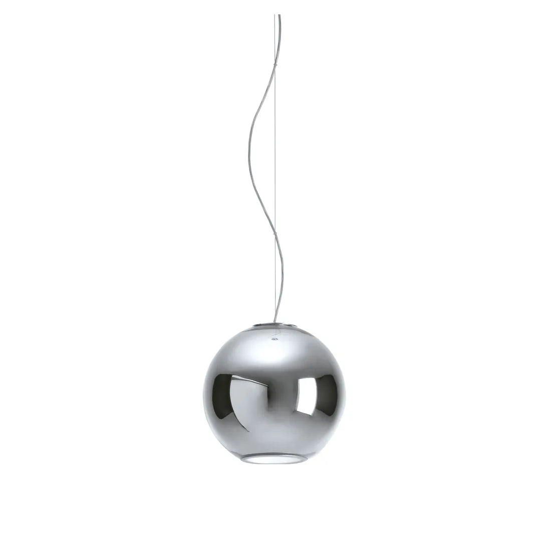 silver Pendant Sphere lights & lamps, Metallic glossy copper Ball lights, Glass globe lights glossy reflective