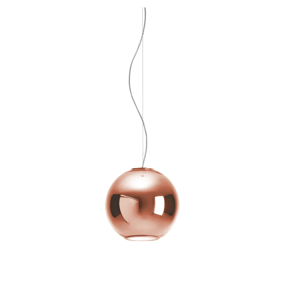 copper Pendant Sphere lights & lamps, Metallic glossy copper Ball lights, Glass globe lights glossy reflective