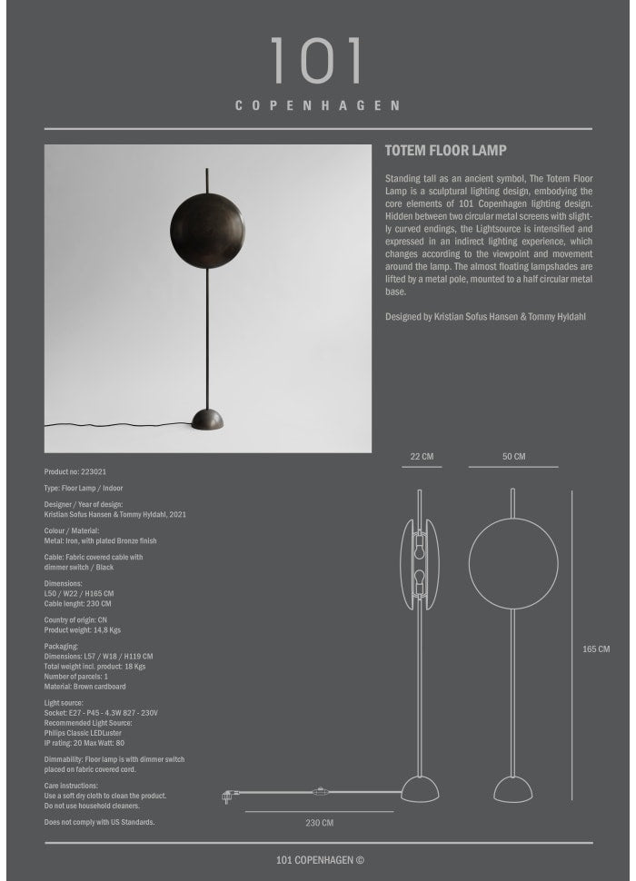 Totem Floor Lamp by 101 Copenhagen