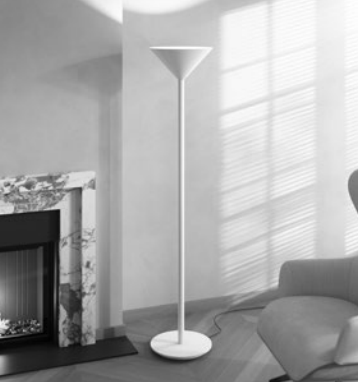 Jeena Version B Floor Light by Zava Luce, Italian designer floor lamp with sculptural contemporary design for luxury modern interiors ✨