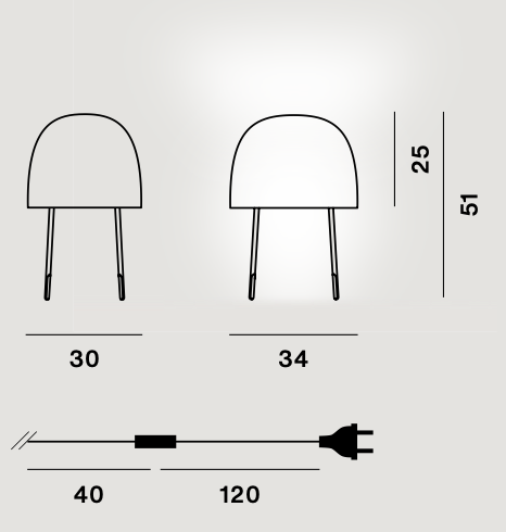 Kurage Table Lamp by Foscarini