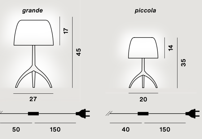 Lumiere Nuances Table Lamp by Foscarini