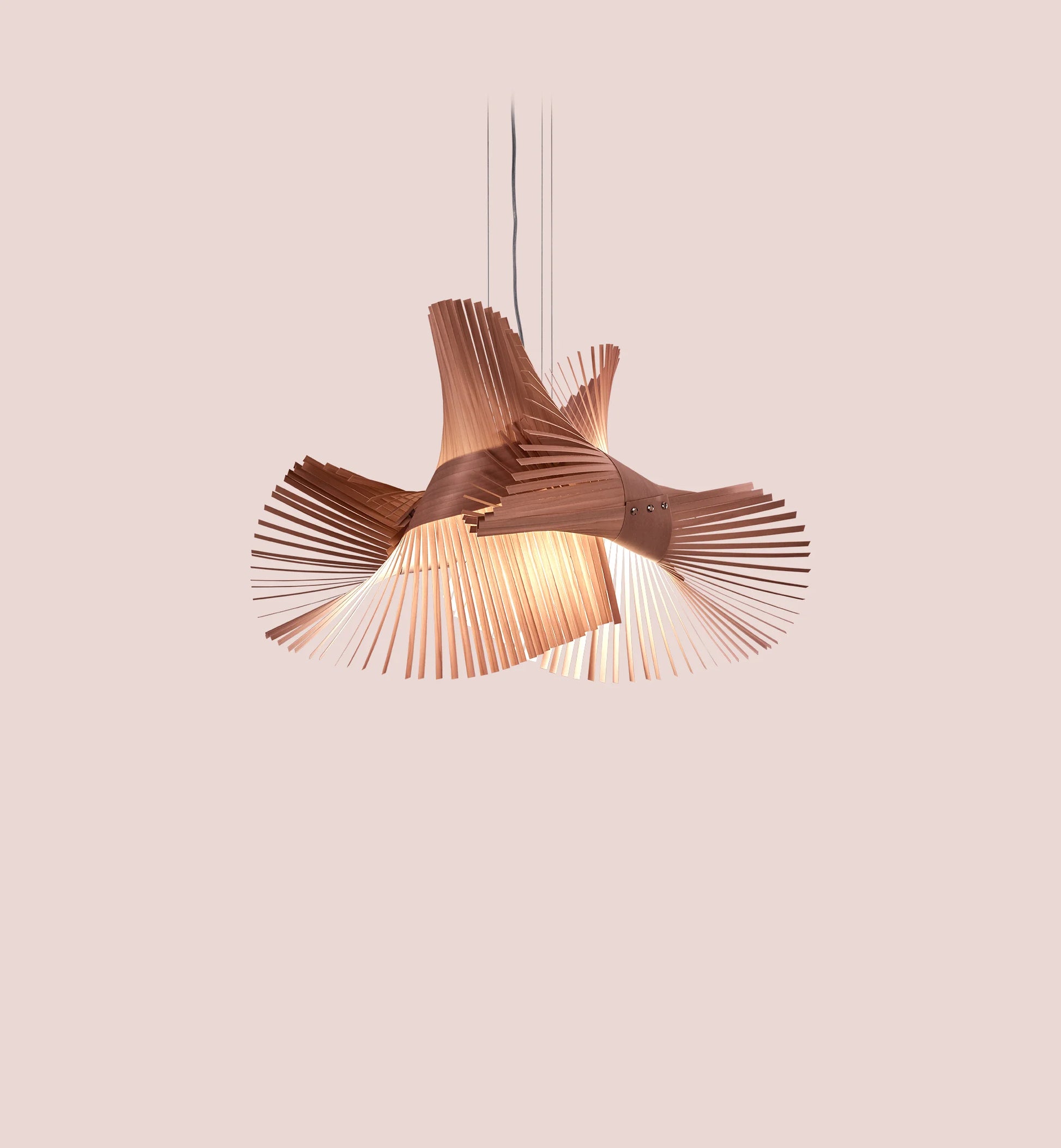 pale rose wooden light