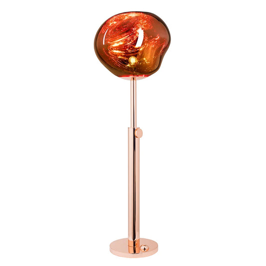 modern copper finish floor lamp