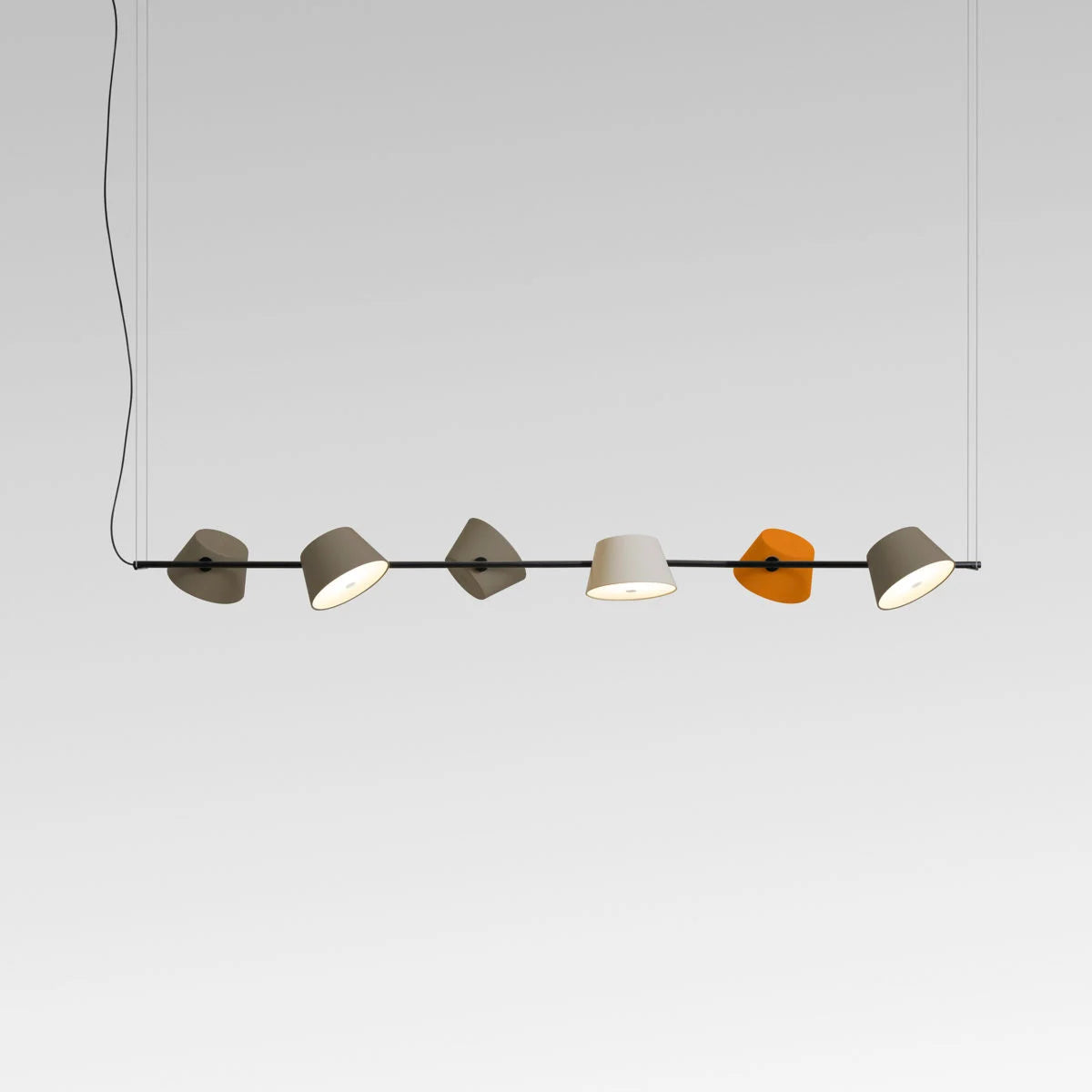 Linear rail pendant lights for table, study table lights above desk,  ceiling lights india, fancy lights for living room, modern room lighting, light brands in India, 