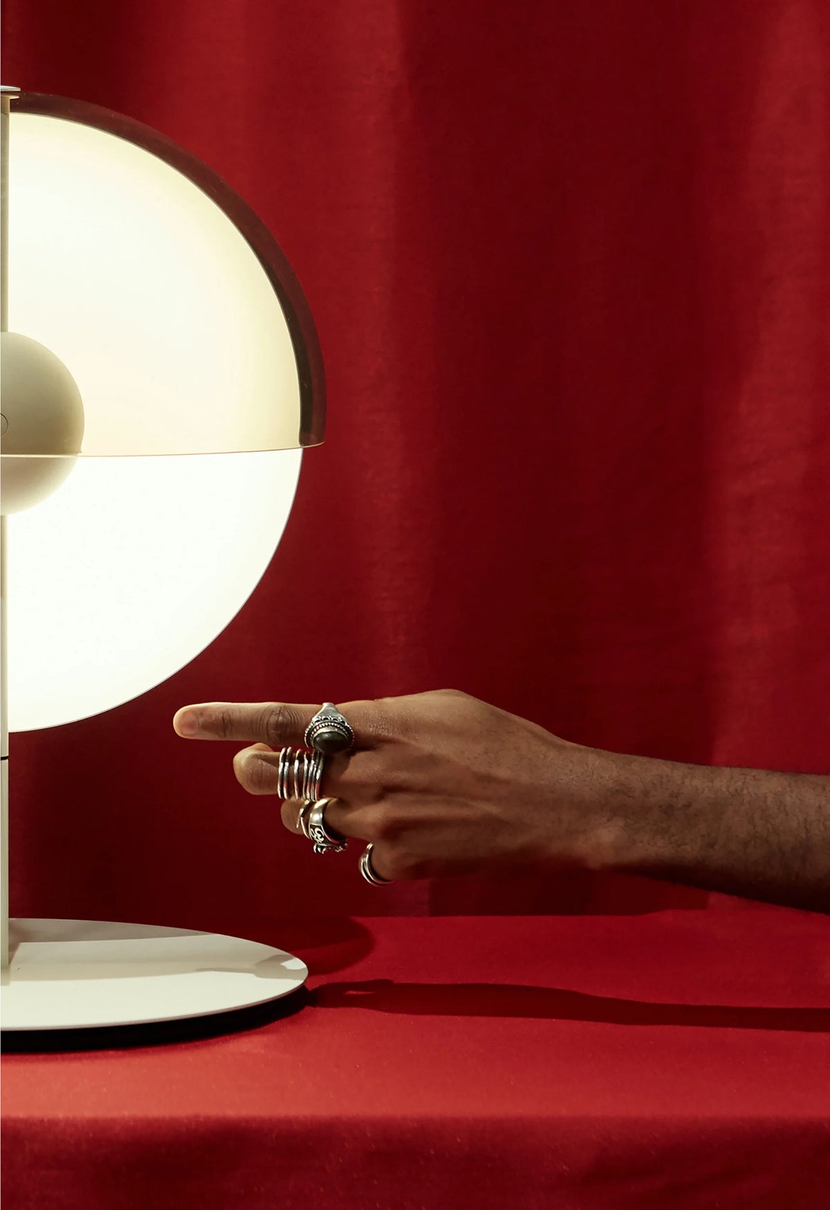 Theia Table Lamp by Marset, Spanish designer table lamp with sculptural design for luxury lighting and modern interiors ✨