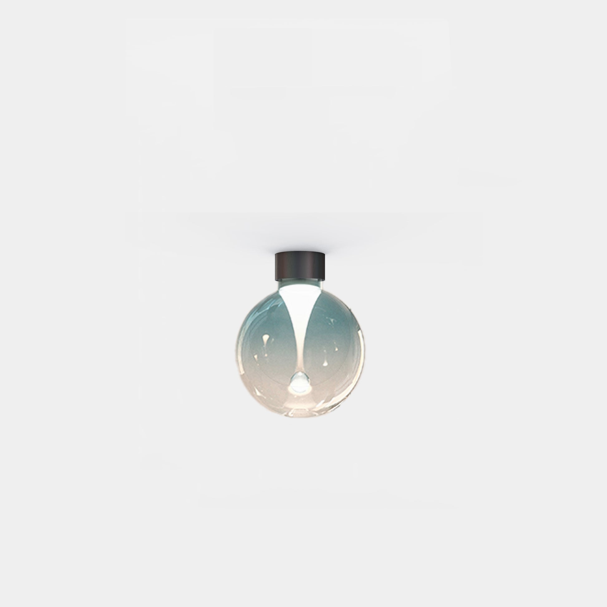 LA STILLA® Wall Lamp by Cangini & Tucci with hand-blown glass in a droplet shape.