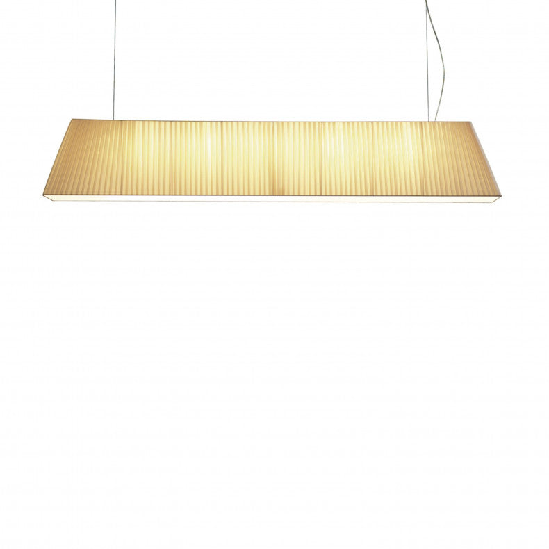 Linear fabric suspension light