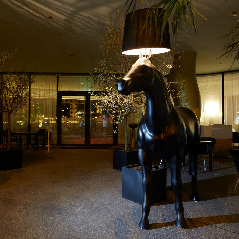 Unique lamps, horse decor for hotels, Animal Decor lamps for resort, best modern luxury lighting, stylish lighting, unique decor resorts, rooms, hotels