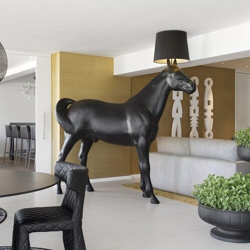 Unique lamps, horse decor for hotels, Animal Decor lamps for resort, best modern luxury lighting, stylish lighting, unique decor resorts, rooms, hotels