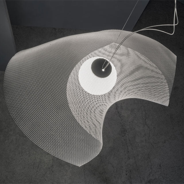 Mytilus Pendant Lamp by A Emotional Light with flowing shell-inspired design and soft ambient glow for elegant contemporary interiors.