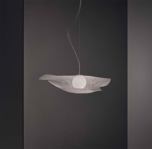 Mytilus Pendant Lamp by A Emotional Light with flowing shell-inspired design and soft ambient glow for elegant contemporary interiors.