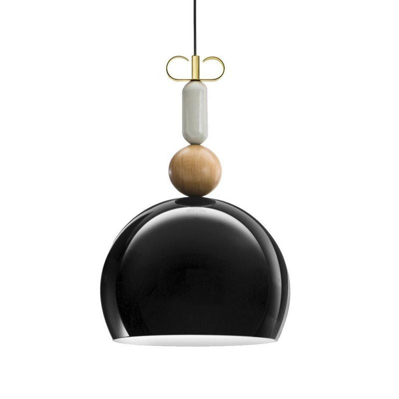 black Classical glossy hanging light