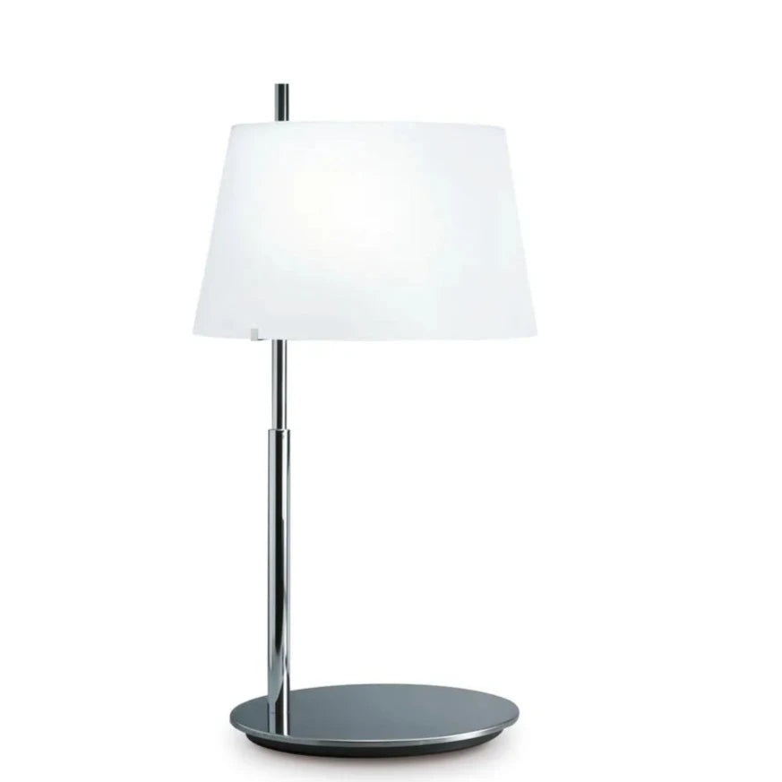 chrome tall table lamp online India, Designer Study Bedside Table Lamp, Metal chrome tall table lamps for bedroom 