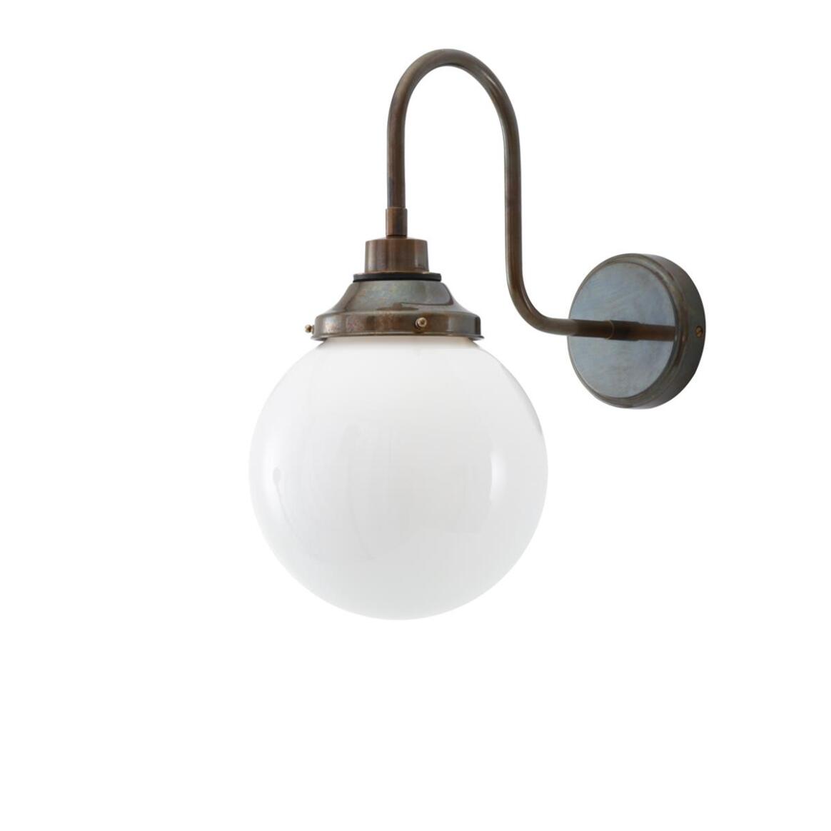 Pelagia Opal Wall Lamp by Mullan Lighting with opal glass shade, modern wall light design, and warm ambient illumination for luxury interiors