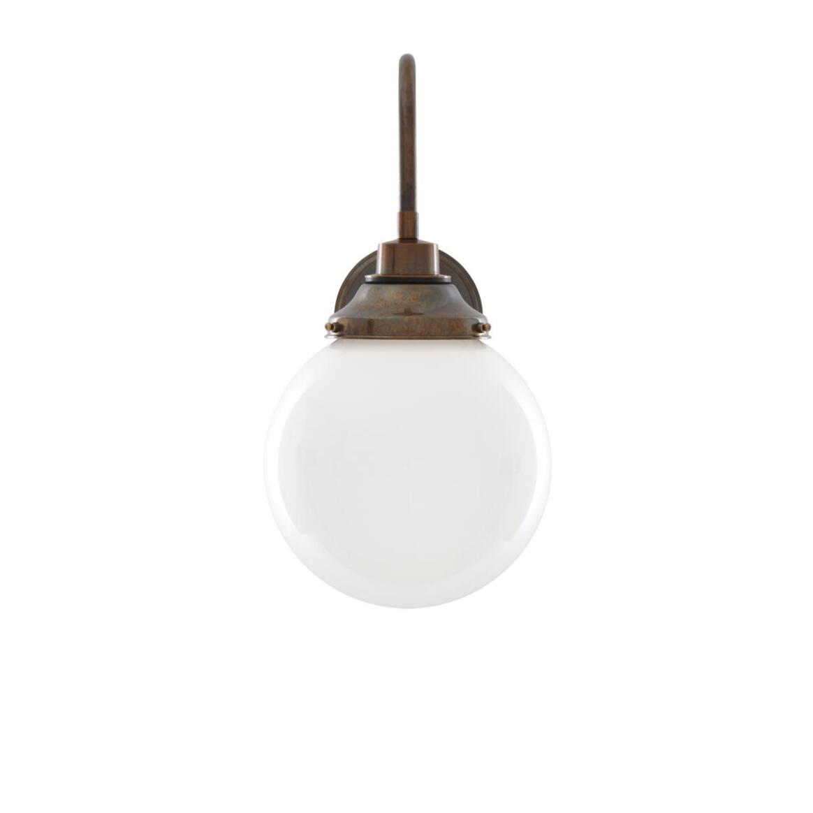 Pelagia Opal Wall Lamp by Mullan Lighting with opal glass shade, modern wall light design, and warm ambient illumination for luxury interiors