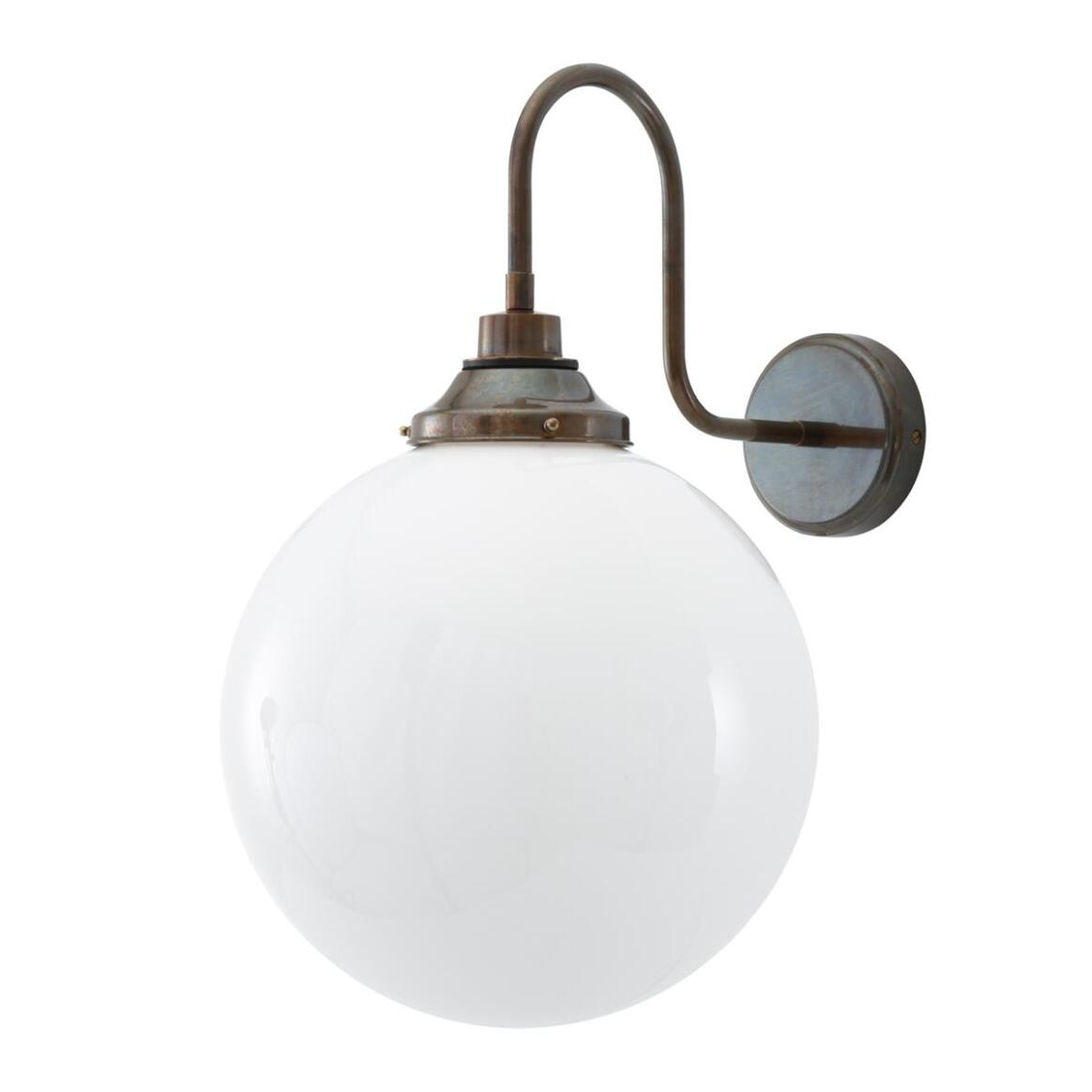Pelagia Opal Wall Lamp by Mullan Lighting with opal glass shade, modern wall light design, and warm ambient illumination for luxury interiors