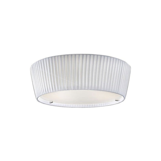 small fabric pleated ceiling light