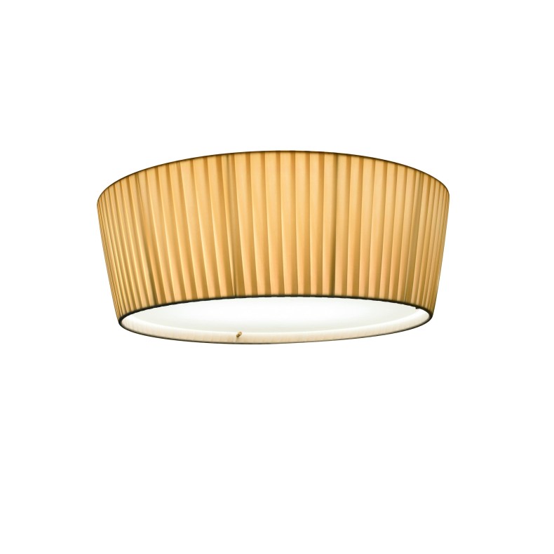 small fabric pleated ceiling light. cream fabric ceiling lamp