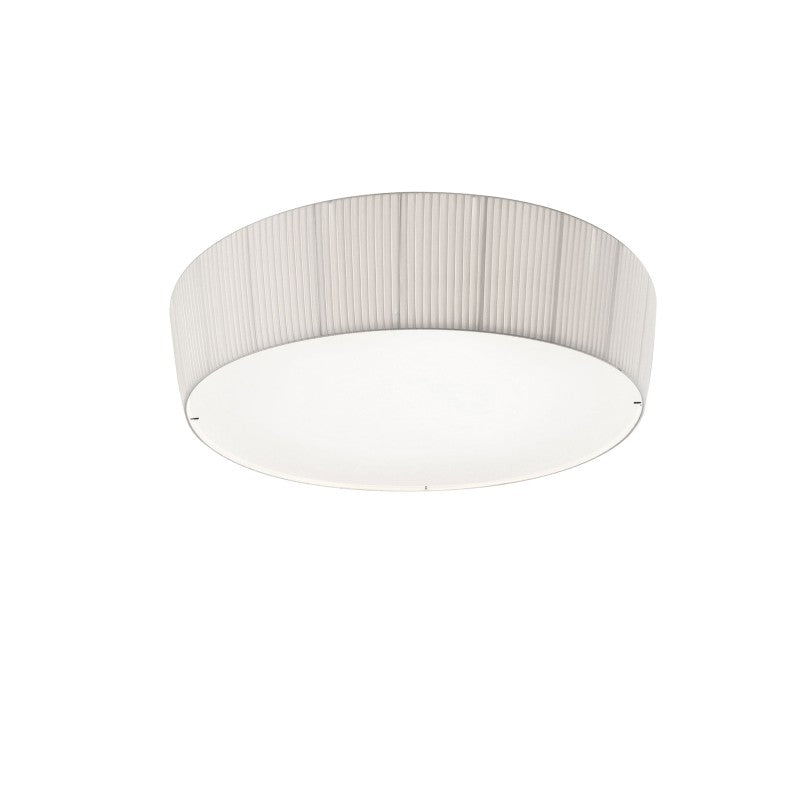 small fabric pleated ceiling light. white fabric ceiling lamp