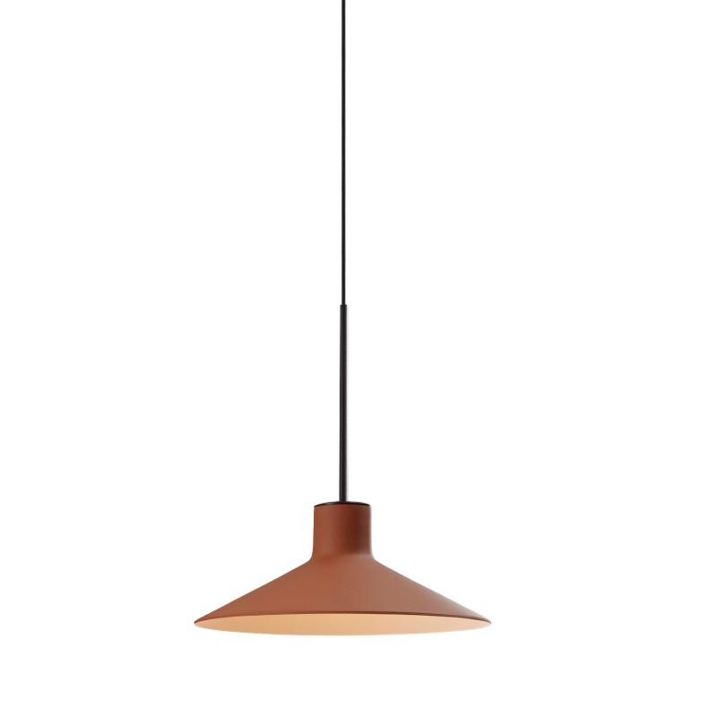 Terracotta red suspended light